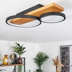 Luminaires Scandinaves-hofstein Plafonnier Rodekro LED Écru, Noir, 1 lumière