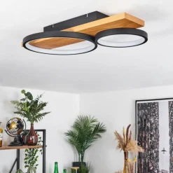 Luminaires Scandinaves-hofstein Plafonnier Rodekro LED Écru, Noir, 1 lumière