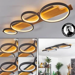 Luminaires Scandinaves-hofstein Plafonnier Rodekro LED Écru, Noir, 1 lumière