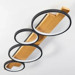 Luminaires Scandinaves-hofstein Plafonnier Rodekro LED Écru, Noir, 1 lumière