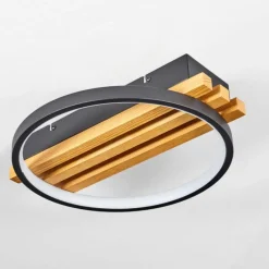 hofstein Plafonnier Rodekro LED Écru, Noir, 1 lumière