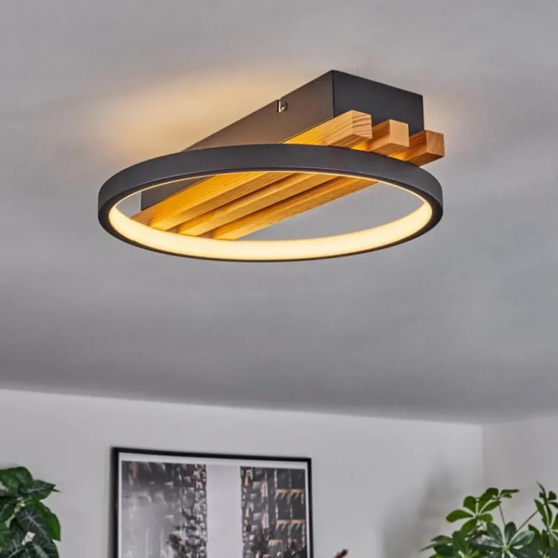 hofstein Plafonnier Rodekro LED Écru, Noir, 1 lumière