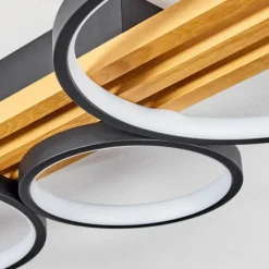 hofstein Plafonnier Rodekro LED Écru, Noir, 1 lumière