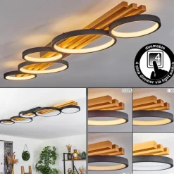 hofstein Plafonnier Rodekro LED Écru, Noir, 1 lumière