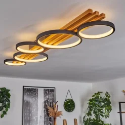 hofstein Plafonnier Rodekro LED Écru, Noir, 1 lumière