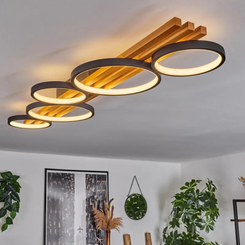 hofstein Plafonnier Rodekro LED Écru, Noir, 1 lumière