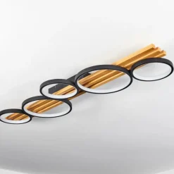 hofstein Plafonnier Rodekro LED Écru, Noir, 1 lumière