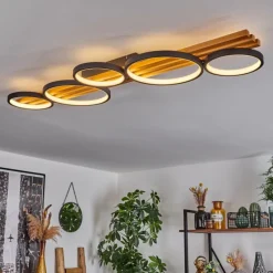 hofstein Plafonnier Rodekro LED Écru, Noir, 1 lumière