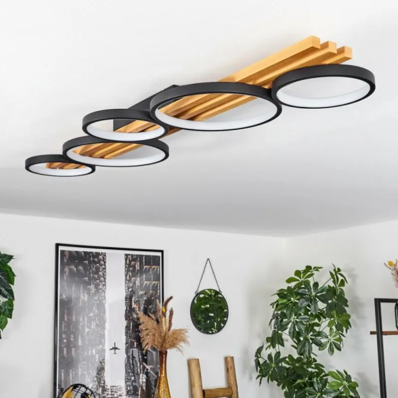 hofstein Plafonnier Rodekro LED Écru, Noir, 1 lumière