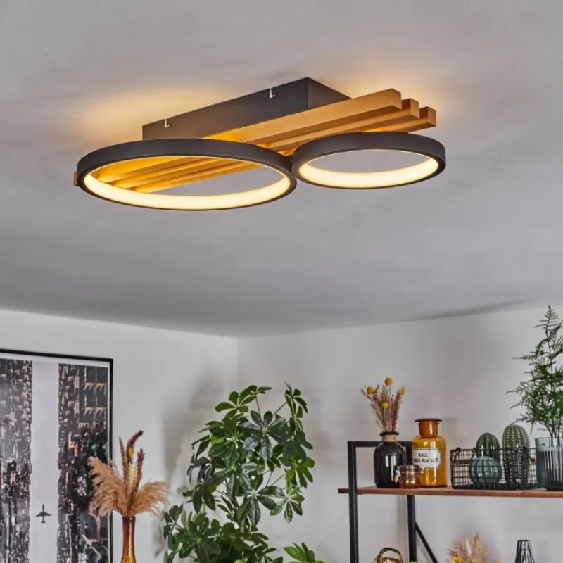 hofstein Plafonnier Rodekro LED Écru, Noir, 1 lumière