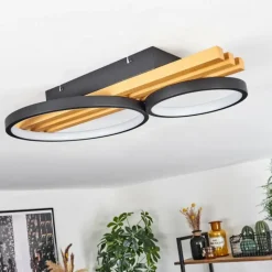 hofstein Plafonnier Rodekro LED Écru, Noir, 1 lumière