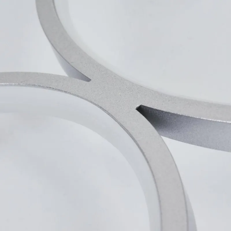 hofstein Plafonnier Rodekro LED Nickel mat, 4 lumières