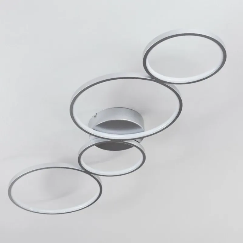 hofstein Plafonnier Rodekro LED Nickel mat, 4 lumières