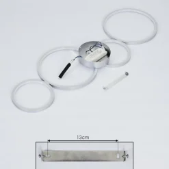 hofstein Plafonnier Rodekro LED Nickel mat, 1 lumière