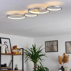 hofstein Plafonnier Rodekro LED Nickel mat, 1 lumière