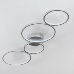 hofstein Plafonnier Rodekro LED Nickel mat, 1 lumière