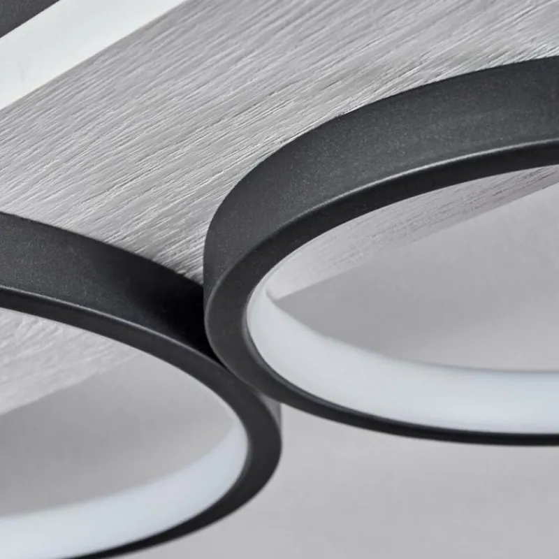 hofstein Plafonnier Rodekro LED Noir, Blanc, 1 lumière