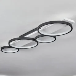 hofstein Plafonnier Rodekro LED Noir, Blanc, 1 lumière