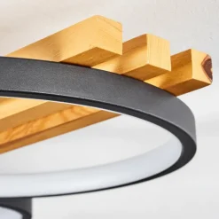 hofstein Plafonnier Rodekro LED Noir, 1 lumière