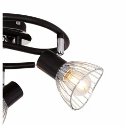 Luminaires Globo Lighting Plafonnier rond à spots Globo FASSA Chrome, 3 lumières* Spots Et Projecteurs