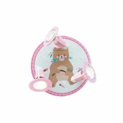 Lampes En Bois-Luminaires Elobra Plafonnier rond Elobra BÄR BJORN Vert, Rose, 3 lumières