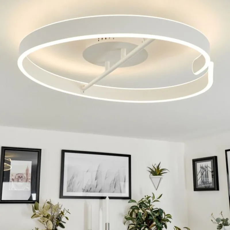 hofstein Plafonnier Rosemond LED Blanc, 1 lumière