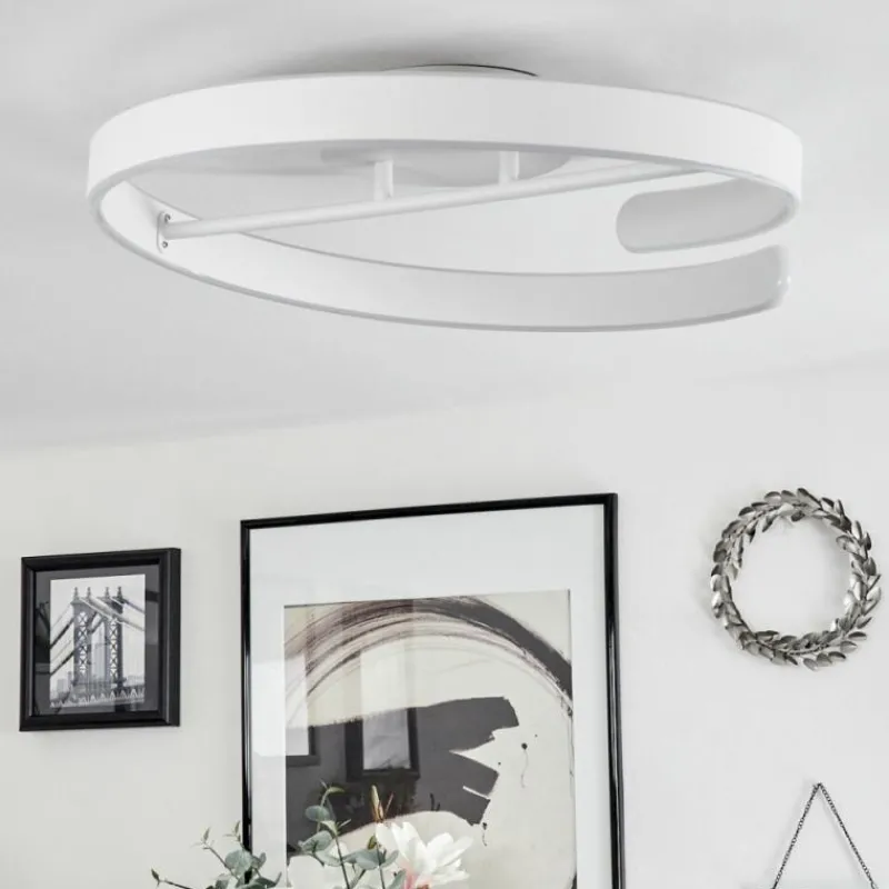 hofstein Plafonnier Rosemond LED Blanc, 1 lumière