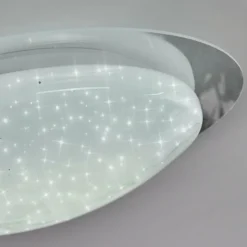 hofstein Plafonnier Rosenga LED Blanc, 1 lumière, Télécommandes