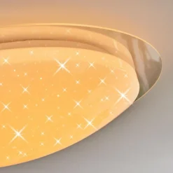 hofstein Plafonnier Rosenga LED Blanc, 1 lumière, Télécommandes