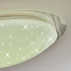 hofstein Plafonnier Rosenga LED Blanc, 1 lumière, Télécommandes