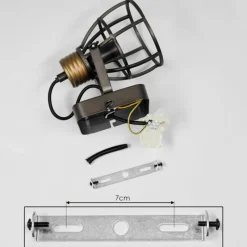 Lampes Industrielles-hofstein Plafonnier Russu Gris, 1 lumière