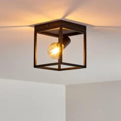 Lampes Vintages & Rétros-hofstein Plafonnier Ryssby Noir, 1 lumière