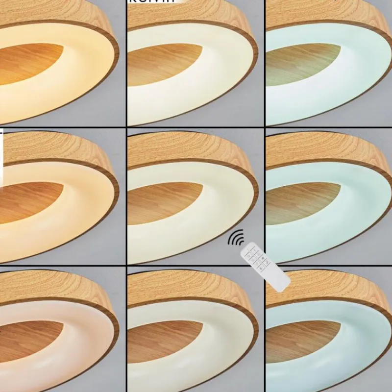 hofstein Plafonnier Sachseln LED Noir, 1 lumière