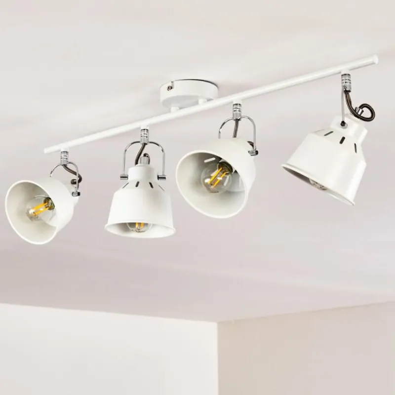 hofstein Plafonnier Safari Blanc, 4 lumières