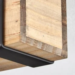 Luminaires Scandinaves-hofstein Plafonnier Safari Écru, Noir, 6 lumières