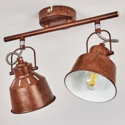 Lampes Industrielles-hofstein Plafonnier Safari Rouille, 2 lumières