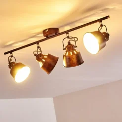 Lampes Industrielles-hofstein Plafonnier Safari Rouille, 4 lumières