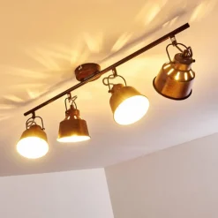 Lampes Industrielles-hofstein Plafonnier Safari Rouille, 4 lumières