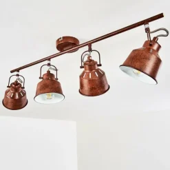 Lampes Industrielles-hofstein Plafonnier Safari Rouille, 4 lumières