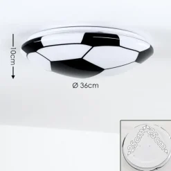 hofstein Plafonnier Sakka LED Noir, Blanc, 1 lumière* Éclairage Led