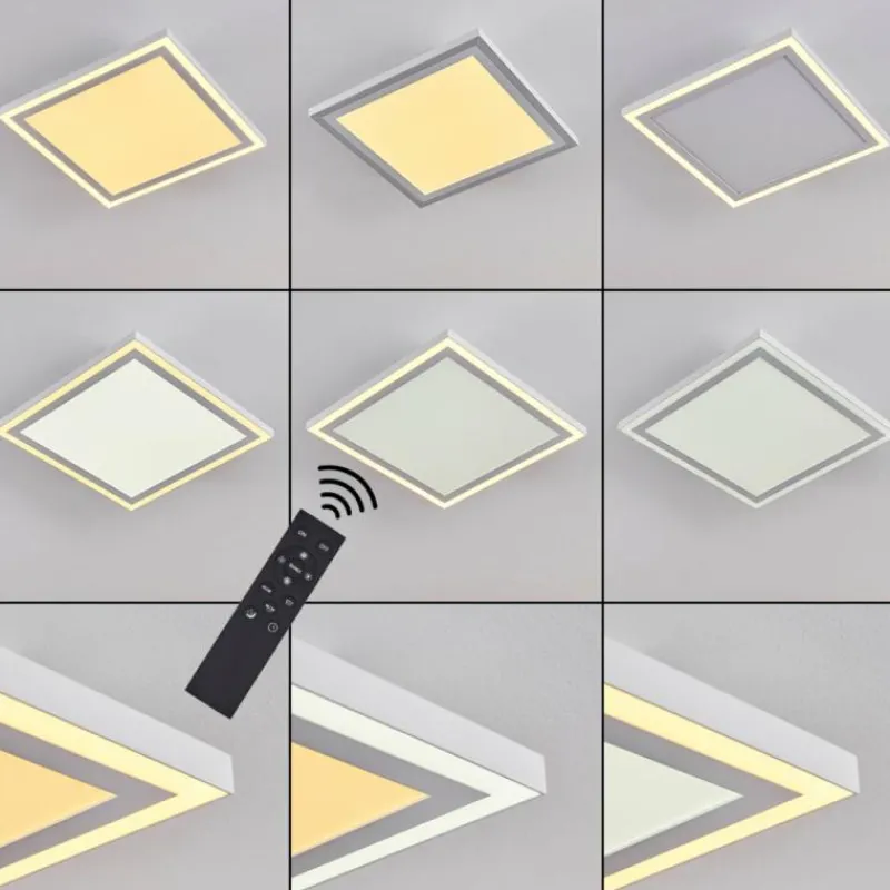 hofstein Plafonnier Salamo LED Blanc, 2 lumières