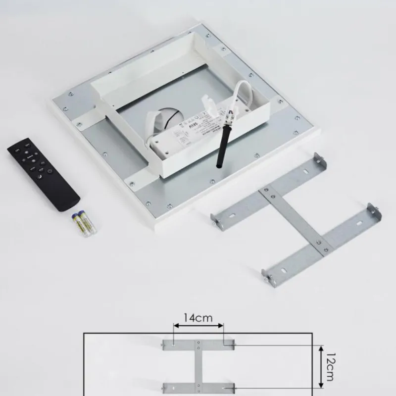hofstein Plafonnier Salamo LED Blanc, 2 lumières