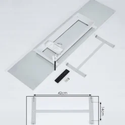 hofstein Plafonnier Salamo LED Blanc, 2 lumières, Télécommandes
