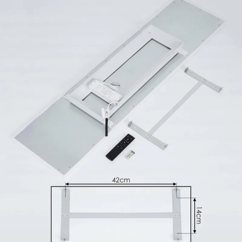 hofstein Plafonnier Salamo LED Blanc, 2 lumières, Télécommandes