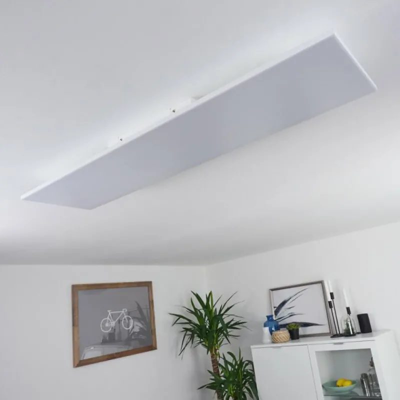hofstein Plafonnier Salamo LED Blanc, 1 lumière, Télécommandes