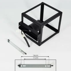 hofstein Plafonnier Salla Noir, 1 lumière