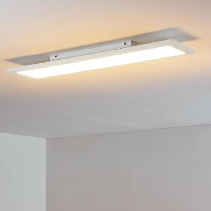 hofstein Plafonnier Salmi LED Blanc, 1 lumière, Télécommandes