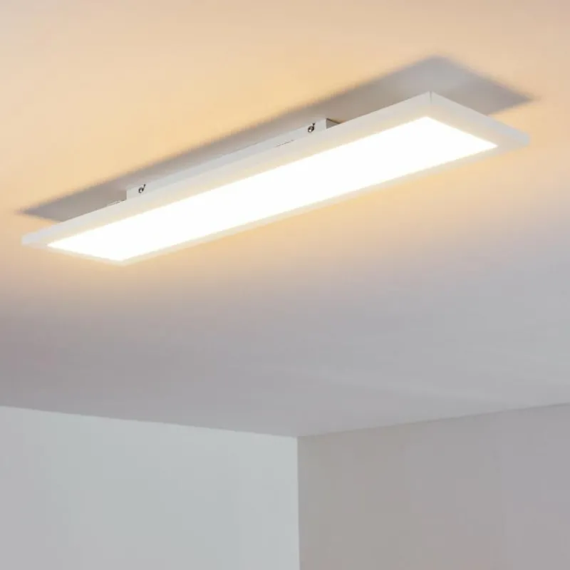 hofstein Plafonnier Salmi LED Blanc, 1 lumière, Télécommandes