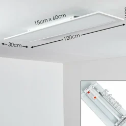 hofstein Plafonnier Salmi LED Blanc, 1 lumière