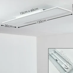 hofstein Plafonnier Salmi LED Blanc, 1 lumière, Télécommandes